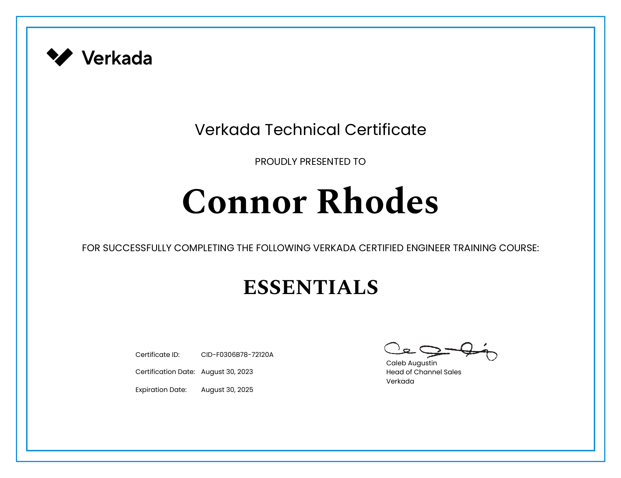 VCE Essentials Certificate